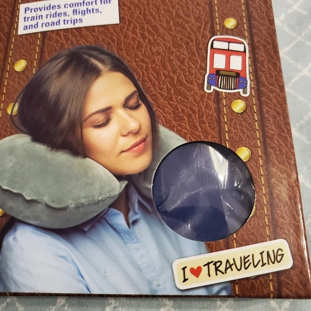 Travel Pillow Inflatable Neck Rest - Picture 2 of 3